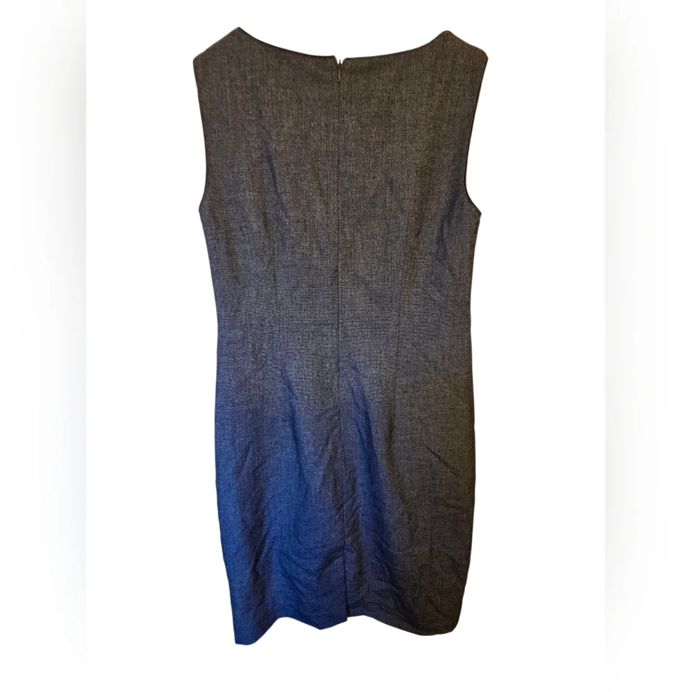 Pierre Cardin Gray Sleeveless Sheath Dress No Size Or Fabric Tags Guessing Sz S - Picture 2 of 4